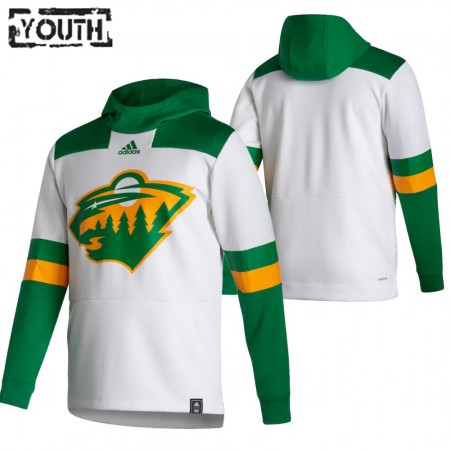 Minnesota Wild Blank 2020-2021 Reverse Retro Pullover Hooded Sweatshirt - Barn